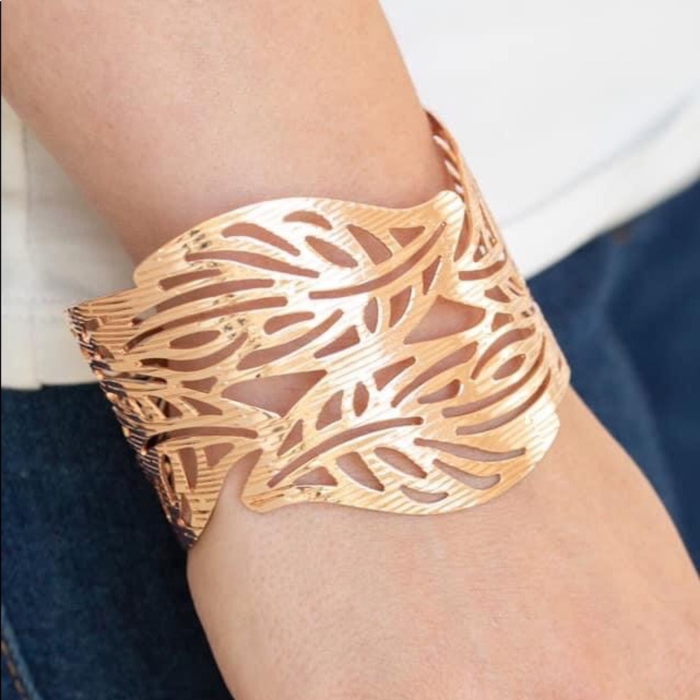 4 piece rose gold jewelry set